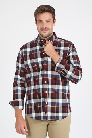 Chemise regular - Rouge