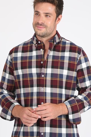 Chemise regular - Rouge