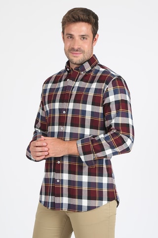 Chemise regular - Rouge