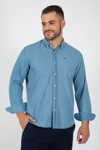 Chemise regular - Bleu