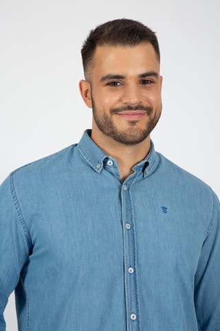 Chemise regular - Bleu