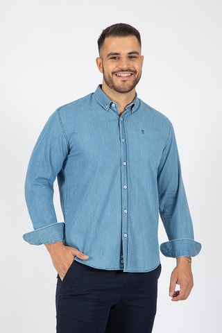 Chemise regular - Bleu