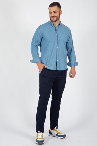 Chemise regular - Bleu