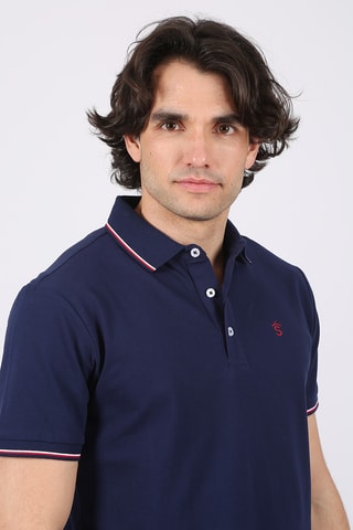 Polo regular - Bleu marine