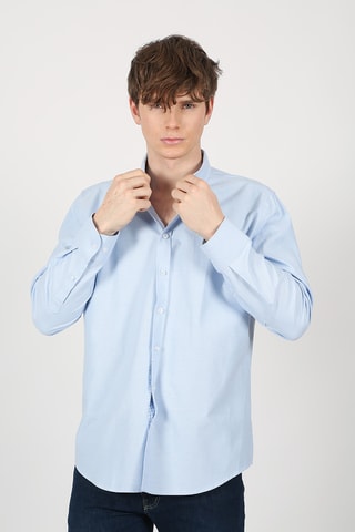 Chemise regular - Bleu