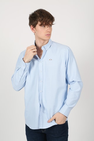 Chemise regular - Bleu