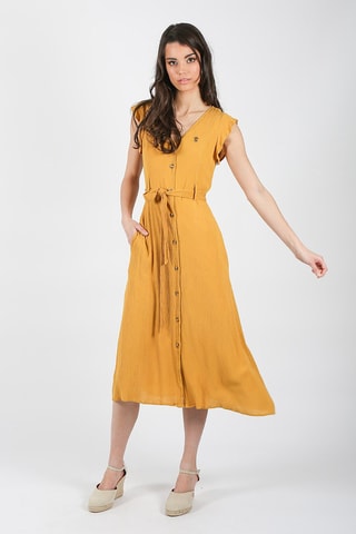 Robe chemise - Jaune