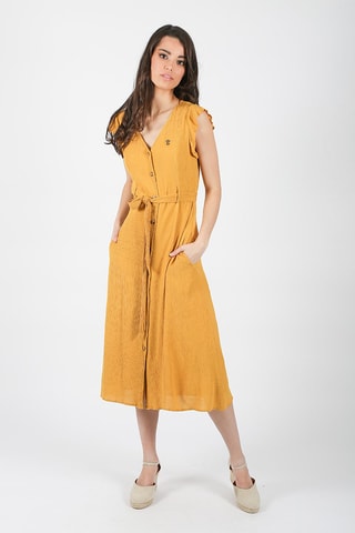 Robe chemise - Jaune