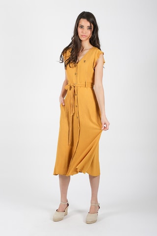 Robe chemise - Jaune