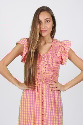 Robe courte regular - Rose