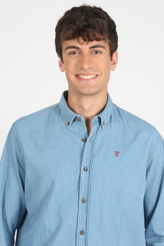 Chemise regular - Bleu