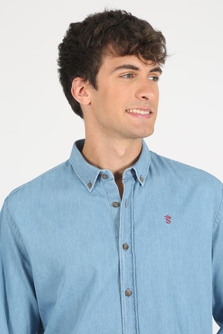 Chemise regular - Bleu