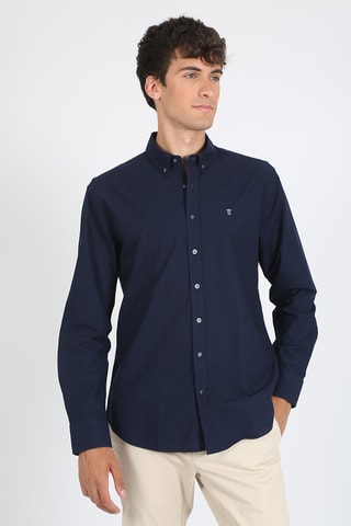 Chemise regular - Bleu marine