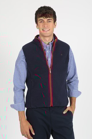 Doudoune regular sans manches - Bleu marine