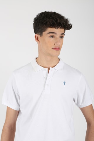 Polo regular - Blanc