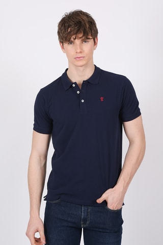 Polo regular - Bleu marine