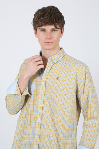 Chemise regular - Jaune