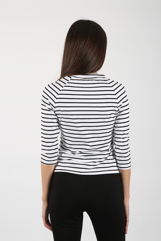 T-shirt - Blanc et bleu