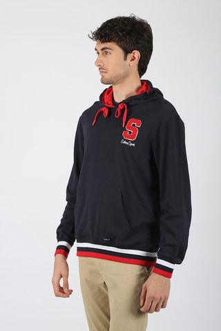 Sweat à capuche - Bleu