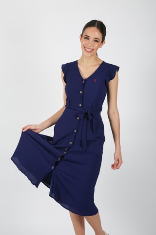 Robe chemise - Bleu