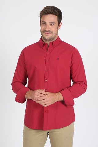 Chemise regular - Rouge