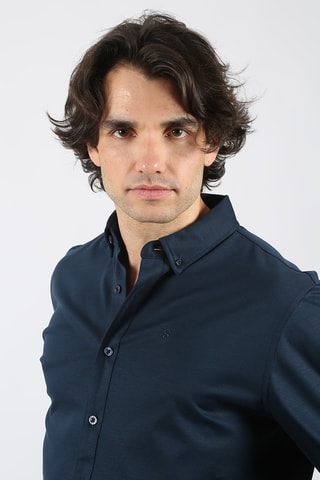 Chemise regular - Bleu marine