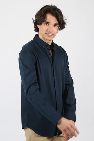 Chemise regular - Bleu marine