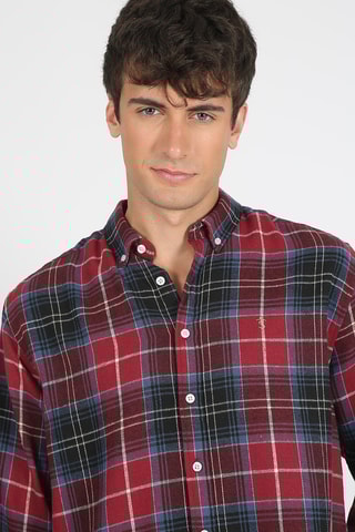 Chemise regular - Rouge