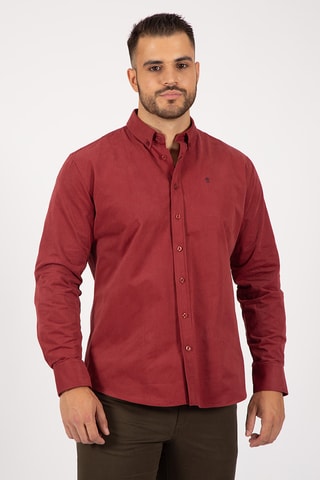 Chemise regular - Rouge