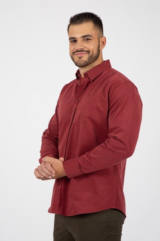 Chemise regular - Rouge