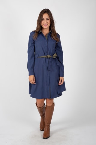 Robe chemise - Bleu