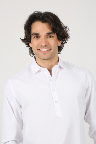 Polo regular - Blanc