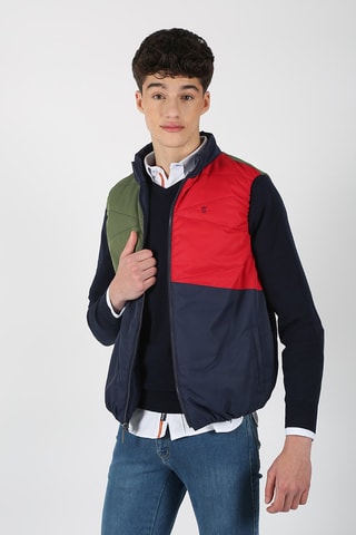 Veste réversible sans manches - Bleu