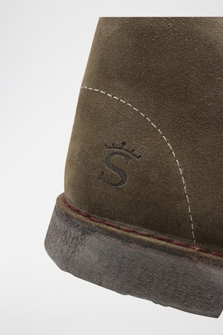 Derbys montants en cuir - Taupe