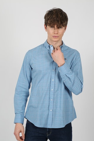 Chemise regular - Bleu