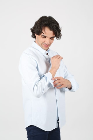 Chemise regular - Bleu