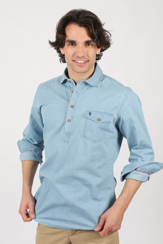 Chemise regular - Bleu