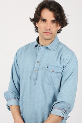 Chemise regular - Bleu