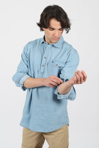 Chemise regular - Bleu
