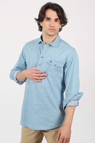 Chemise regular - Bleu