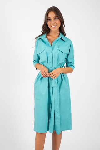 Robe chemise - Bleu