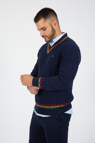 Pull regular - Bleu marine