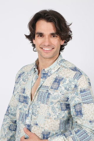 Chemise regular - Bleu