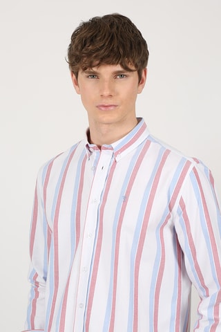 Chemise regular - Rouge