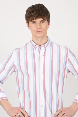 Chemise regular - Rouge