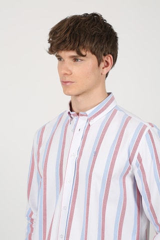 Chemise regular - Rouge