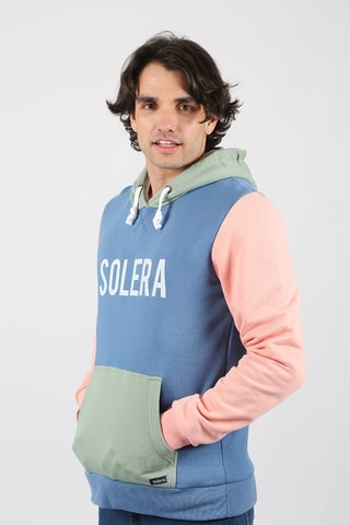 Sweat regular à capuche - Bleu