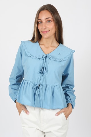 Blouse regular - Bleu