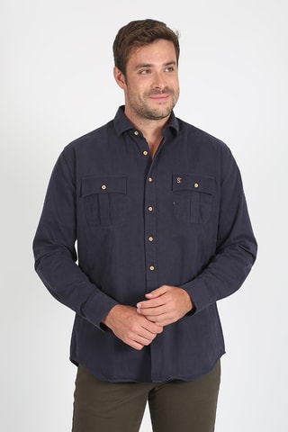 Chemise regular - Bleu marine