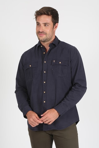 Chemise regular - Bleu marine